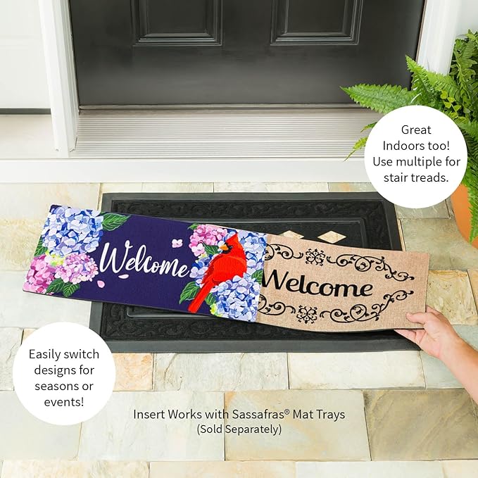 Red Cardinal and Hydrangeas Sassafras Switch Mat