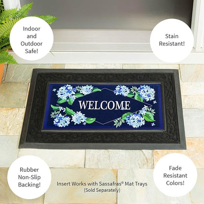 Hydrangea Welcome Sassafras Switch Doormat