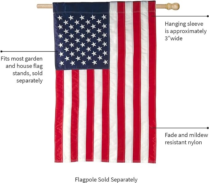 American Flag Outdoor House Flag USA Stars & Stripes 44" x 28"