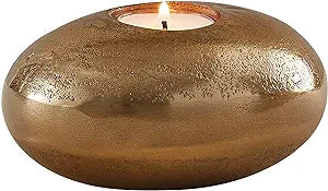 Gold Pebble Tealight Holder