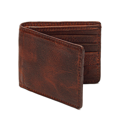 Leather Bifold Wallet - Whiskey