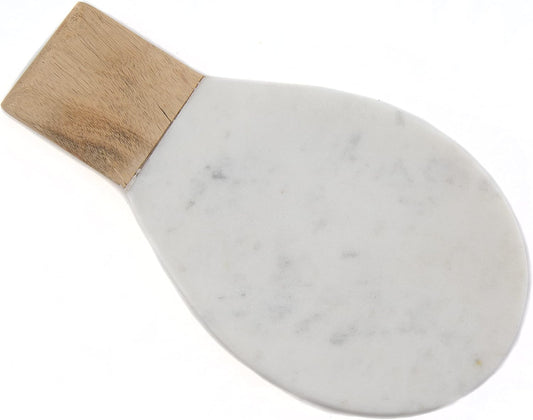 Thirstystone White Marble/Acacia Wood Spoon Rest