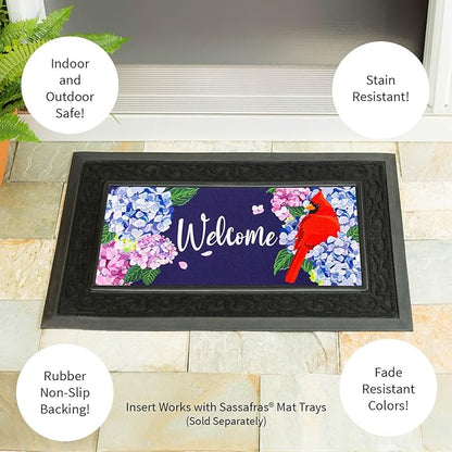 Red Cardinal and Hydrangeas Sassafras Switch Mat