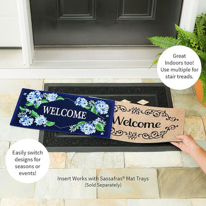 Hydrangea Welcome Sassafras Switch Doormat