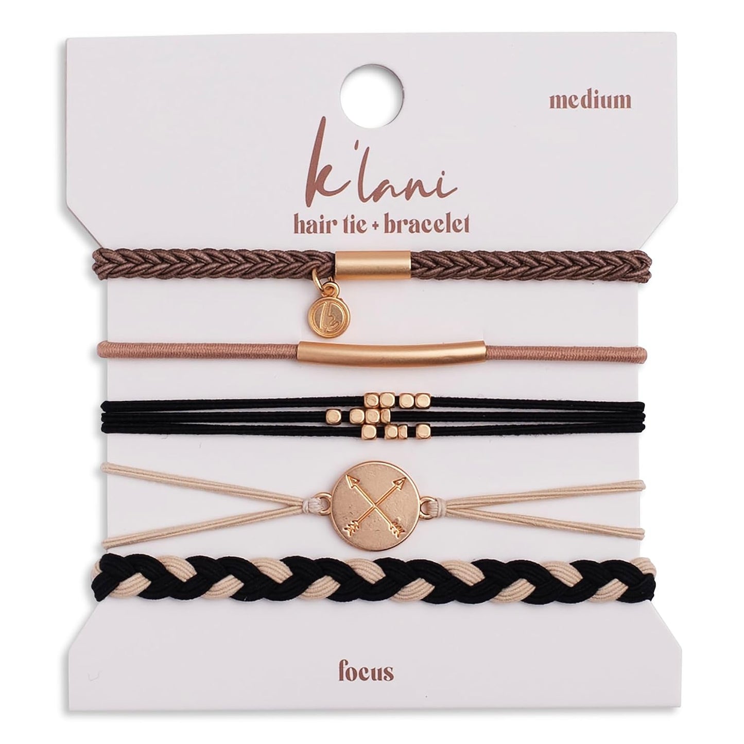 "Focus" Follow Your Arrow Hair Tie Bracelets
