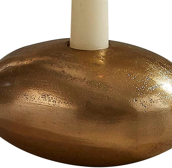 Gold Pebble Taper Holder