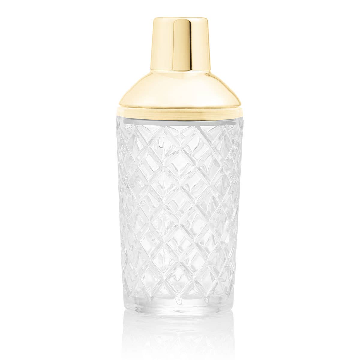 Glass Cocktail Shaker - Gold