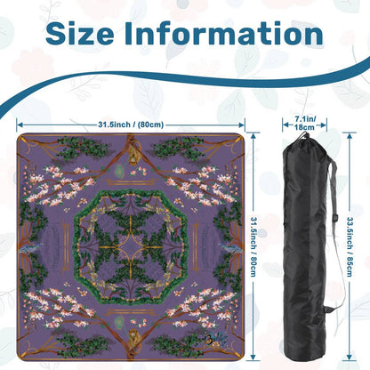 Mahjong Mat - Majestic Purple Chinoiserie