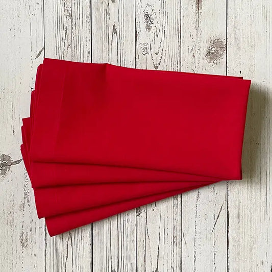 Solid Napkin Set of 4 Fiery Red