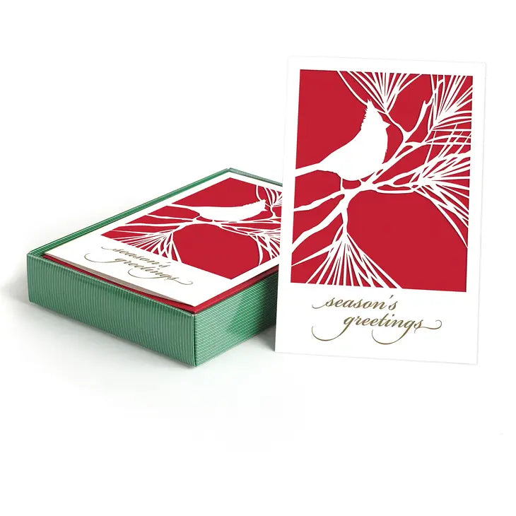 Cardinal Cutout Boxed Holiday Cards