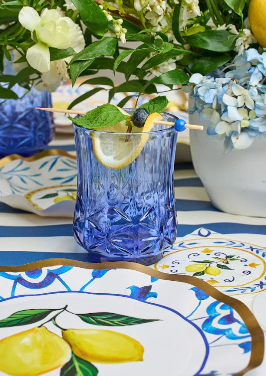 Traditional Classic Cobalt Blue Tumblers & Pitcher