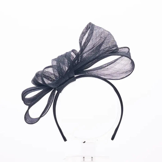 Sinamay Double Bow Fascinator