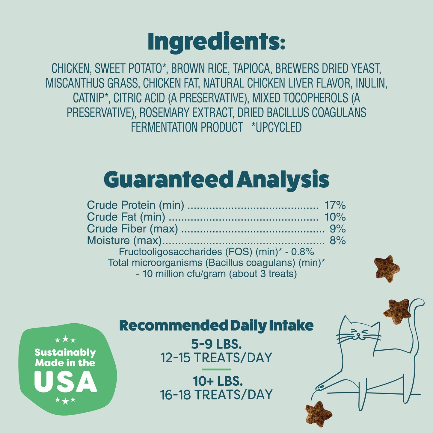 Catnip N Chill Crunchy Cat Treats - Chicken