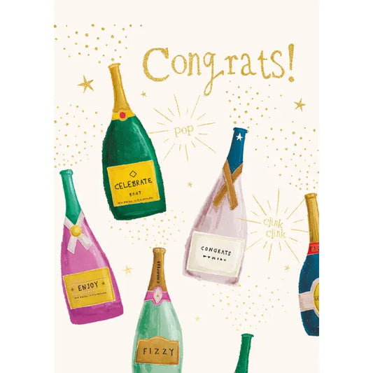 Congratulations Champagne Greeting Card