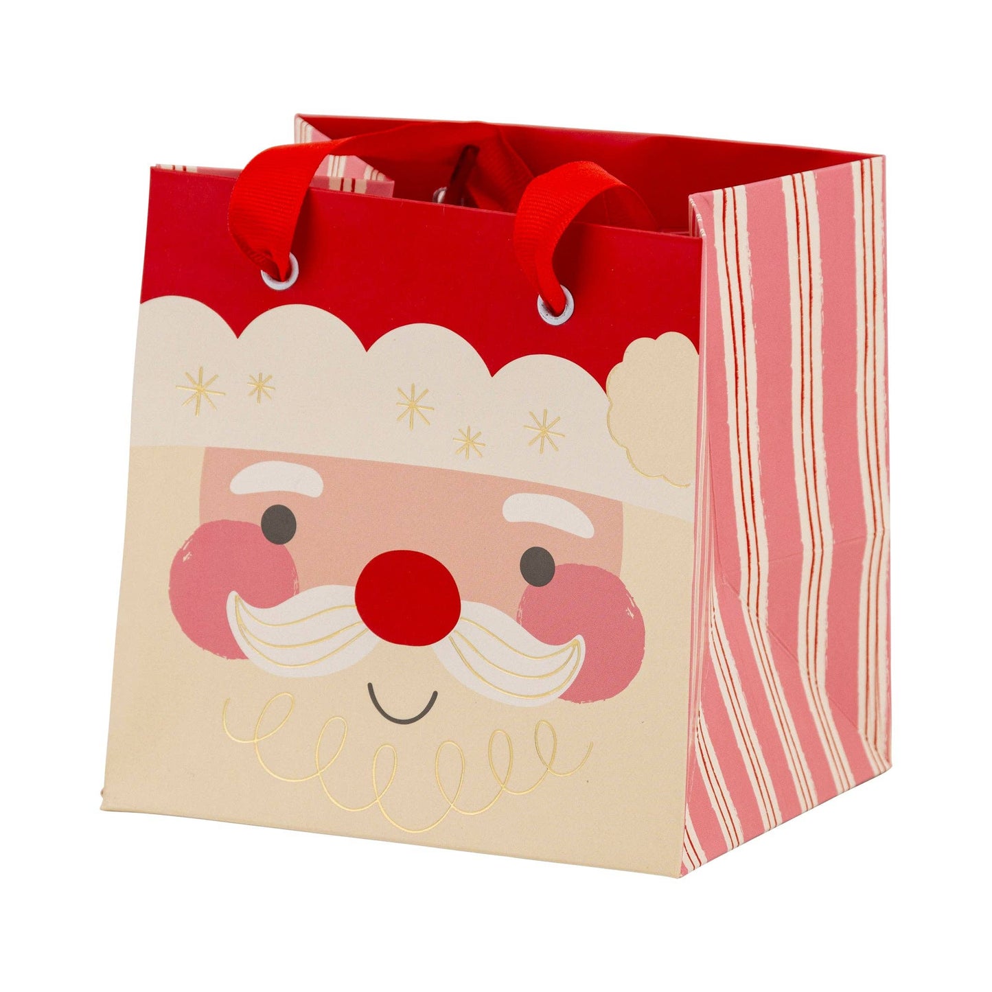 Santa Face Mini Gift Bag Set