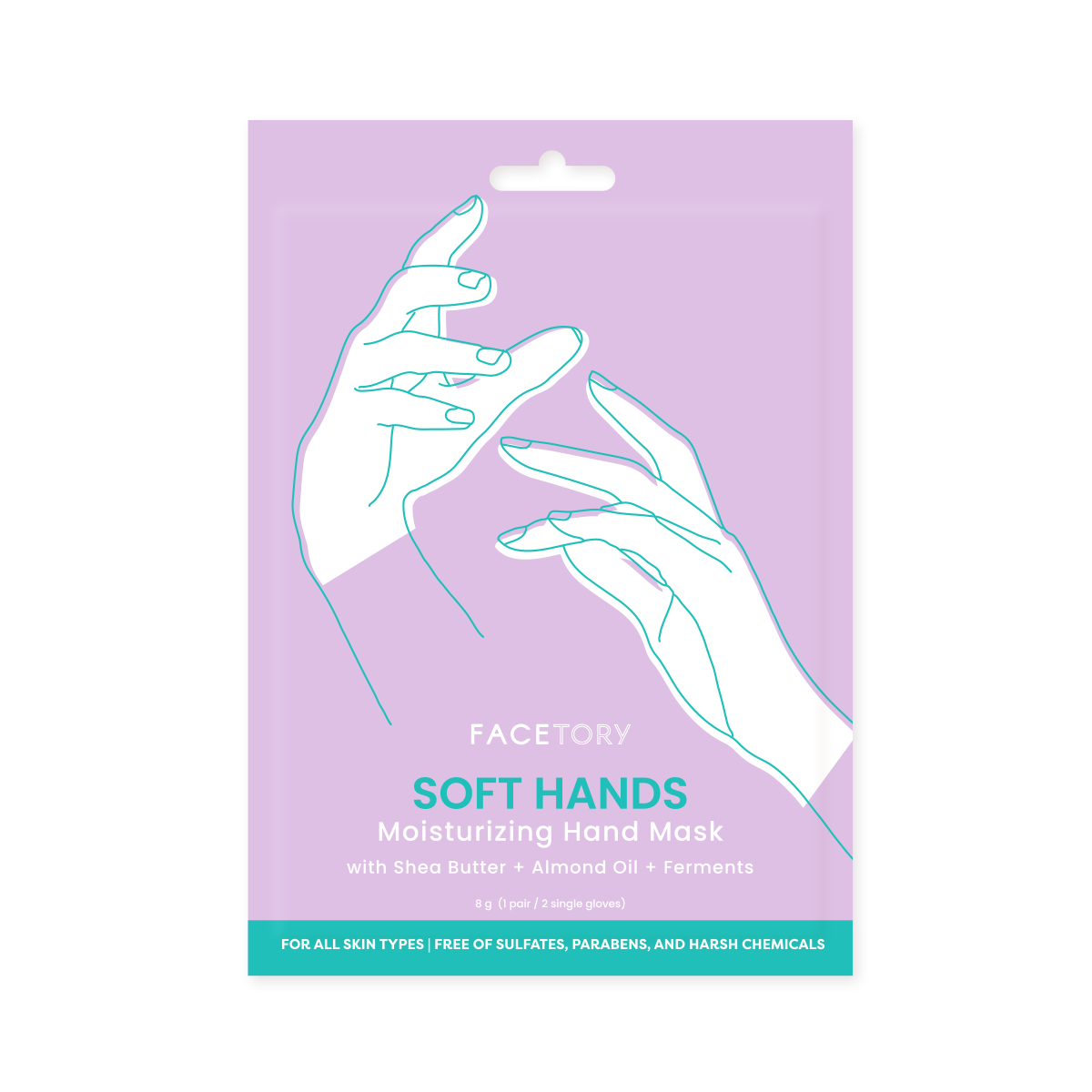 K-Beauty Moisturizing Glove Hand Masks - Set of 2