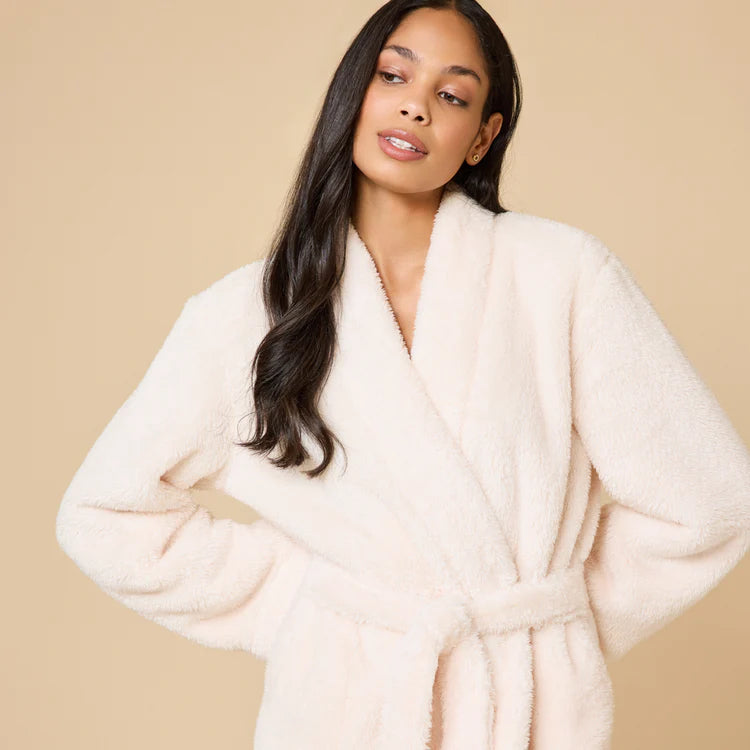 DreamPlush Wrap Robe- Almond