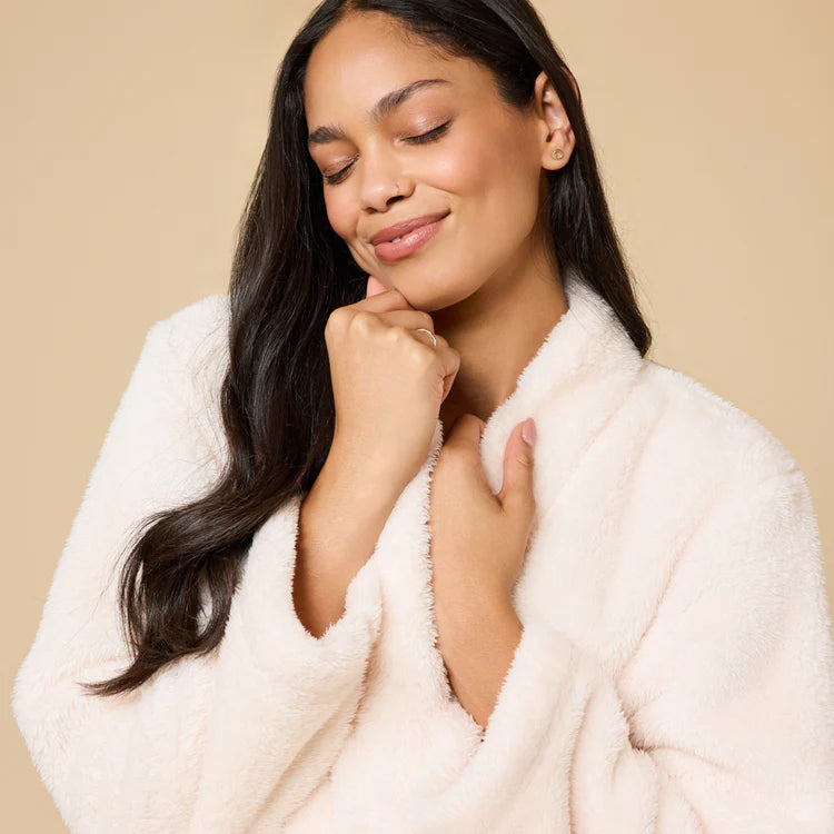 DreamPlush Wrap Robe- Almond