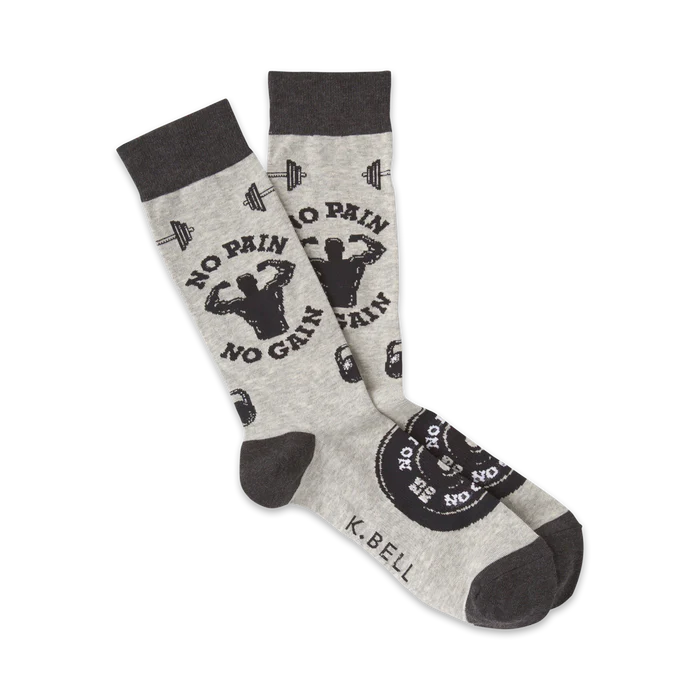 Men's No Pain No Gain Crew Socks