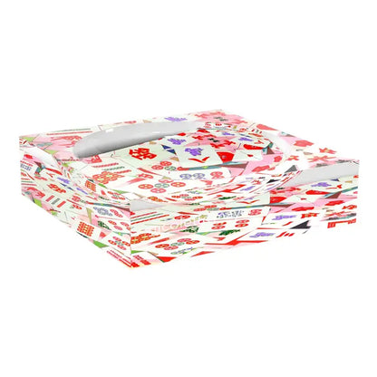 Mahjong Abstract Petal Acrylic Catchall Dish