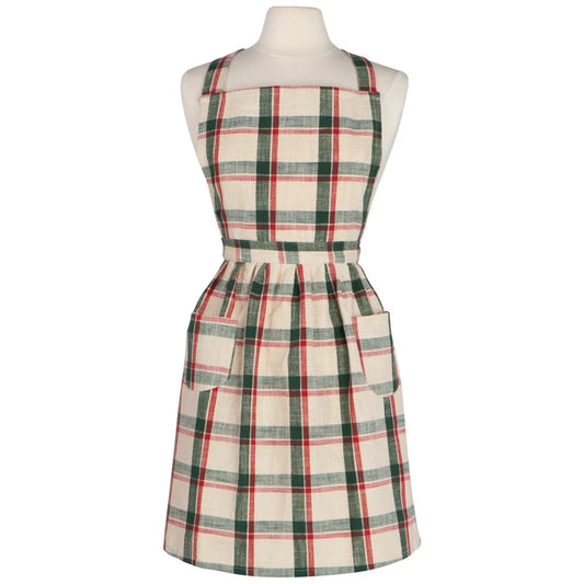 Classic Noel Plaid Apron