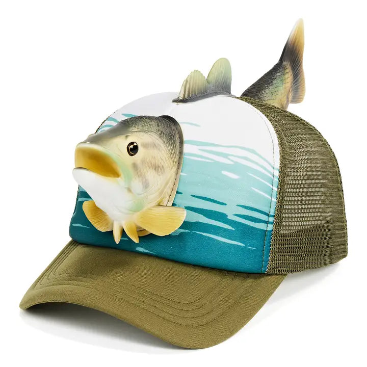 Largemouth Bass | Unisex Fishing Trucker Hat Mesh Cap
