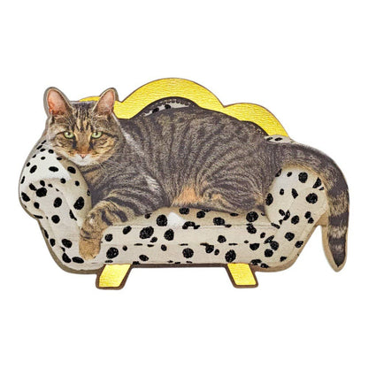 Cat on Chaise Mother's Day Card