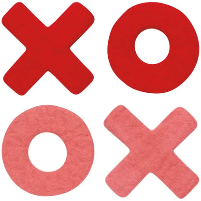 Felt Wool Coasters - XOXO