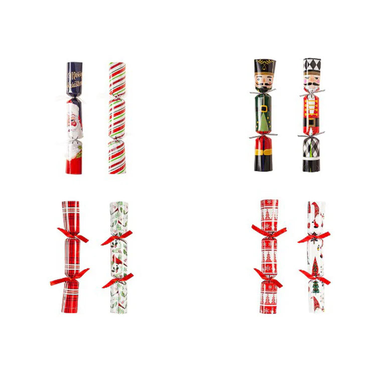 Holiday Christmas Party Crackers - Set of 6