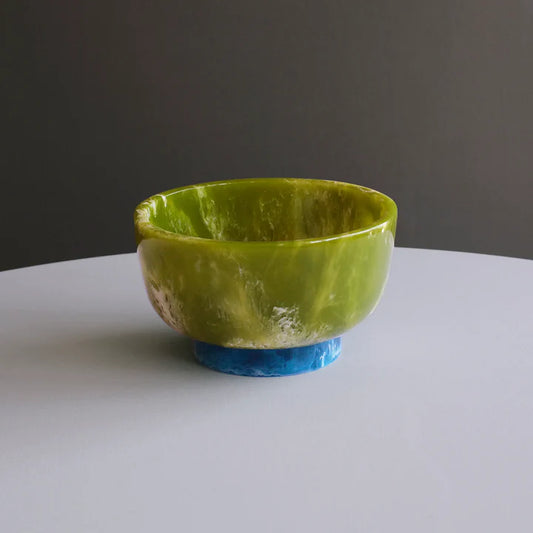 Beatriz Ball Rio Bowl - Green With Blue Base