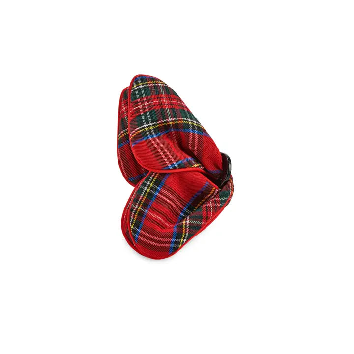 Red Plaid Butterfly Claw Clip