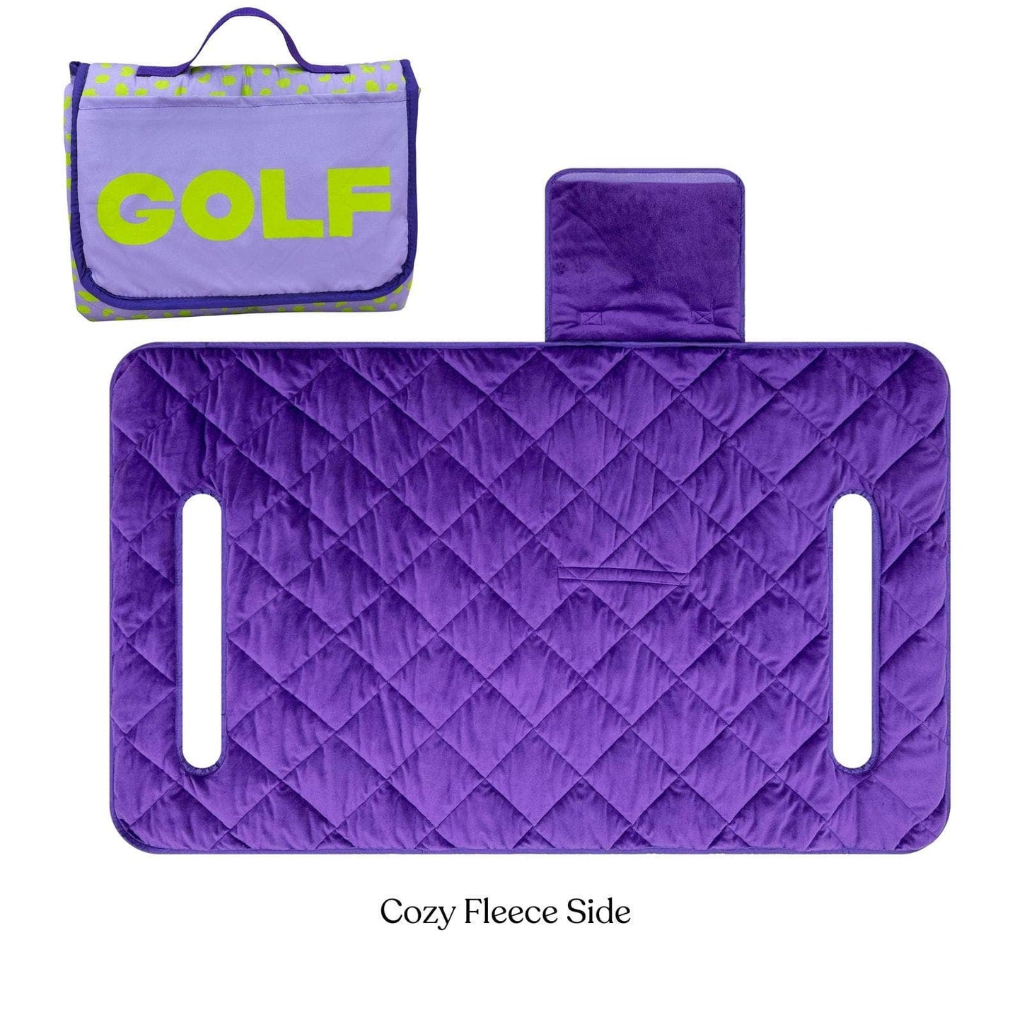 Birdie Lilac Leopard Reversible Golf Cart Seat Cover