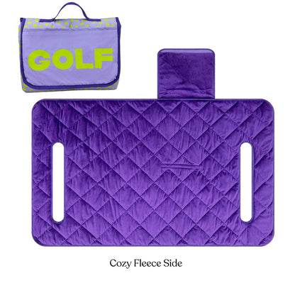 Birdie Lilac Leopard Reversible Golf Cart Seat Cover