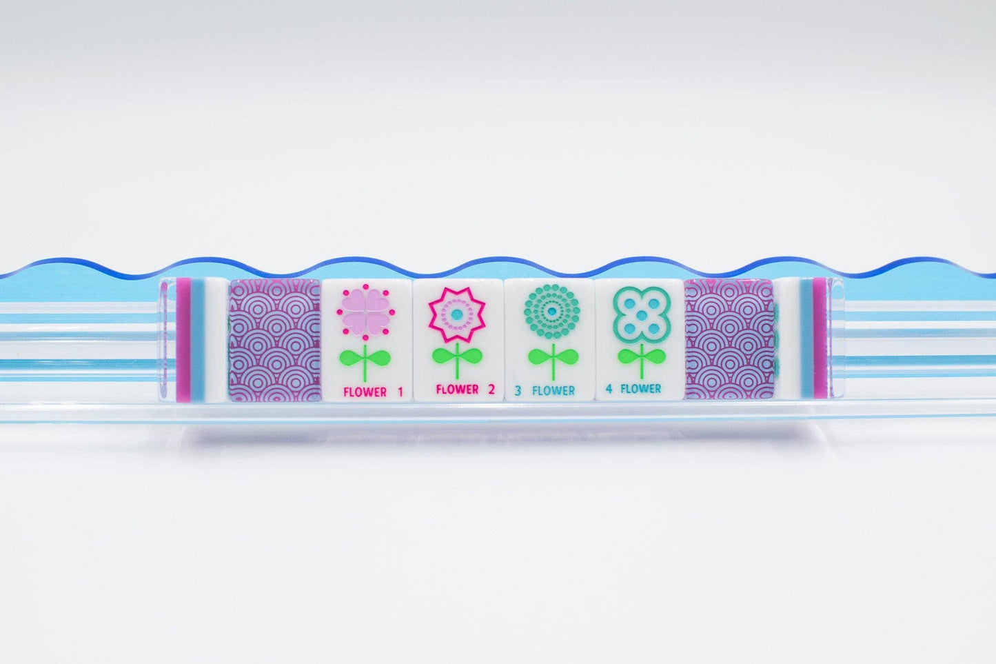 Crystal Confetti Purple - Mahjong Tile Set with a Sprinkle of Color