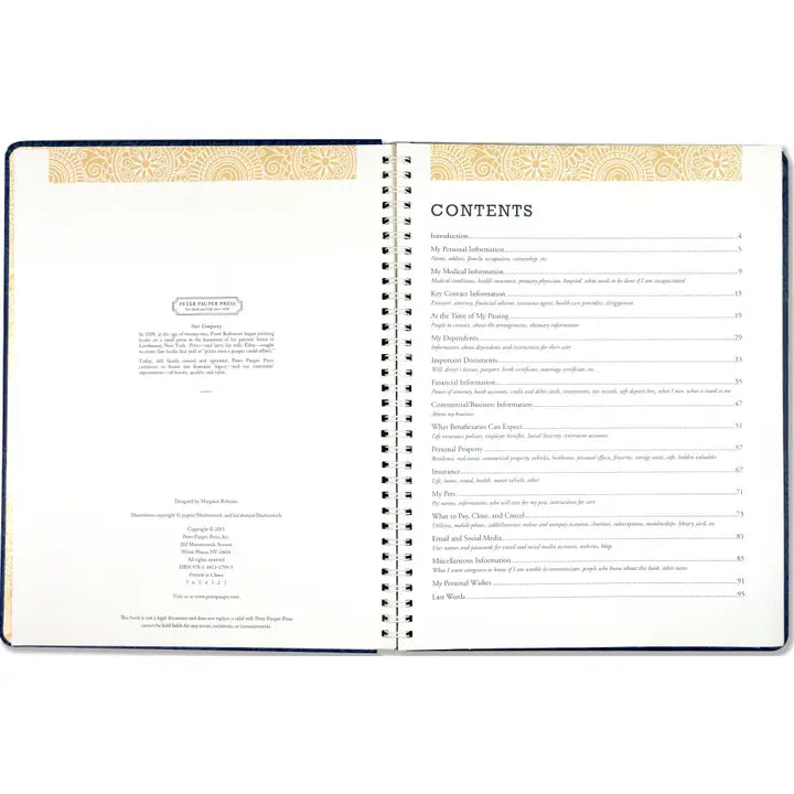 Peace of Mind Planner