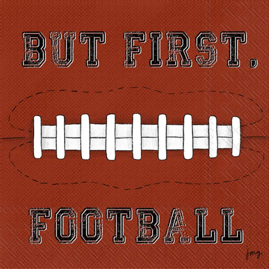 Football First Paper Cocktail Napkins