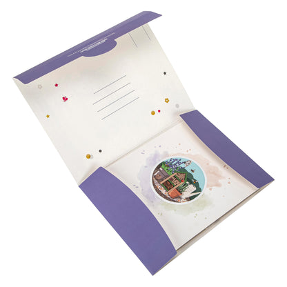 Lavender Gardener Paper Pop Up Card