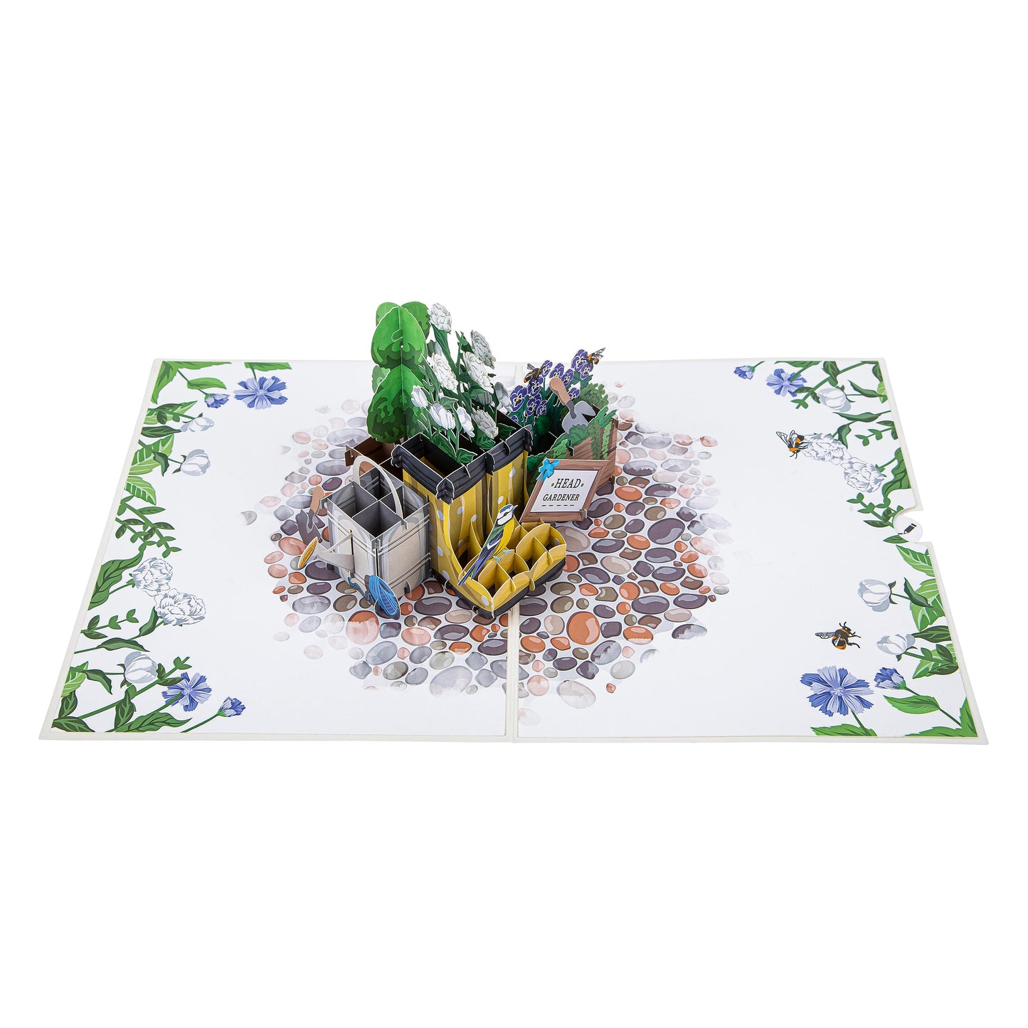 Spring Gardener Paper Pop Up Card