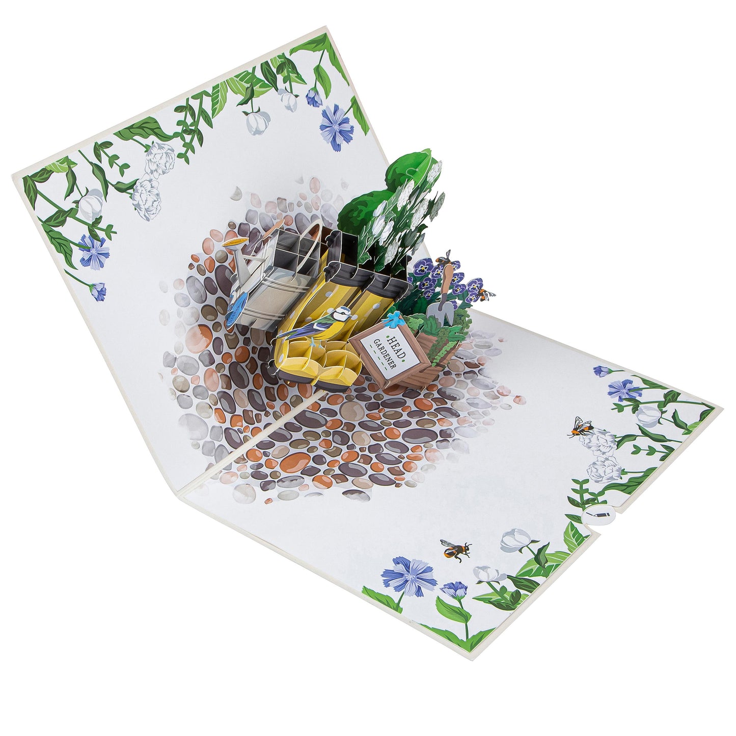 Spring Gardener Paper Pop Up Card
