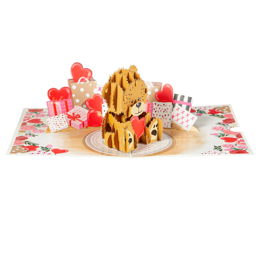 Love Bear Paper Pop Up Card