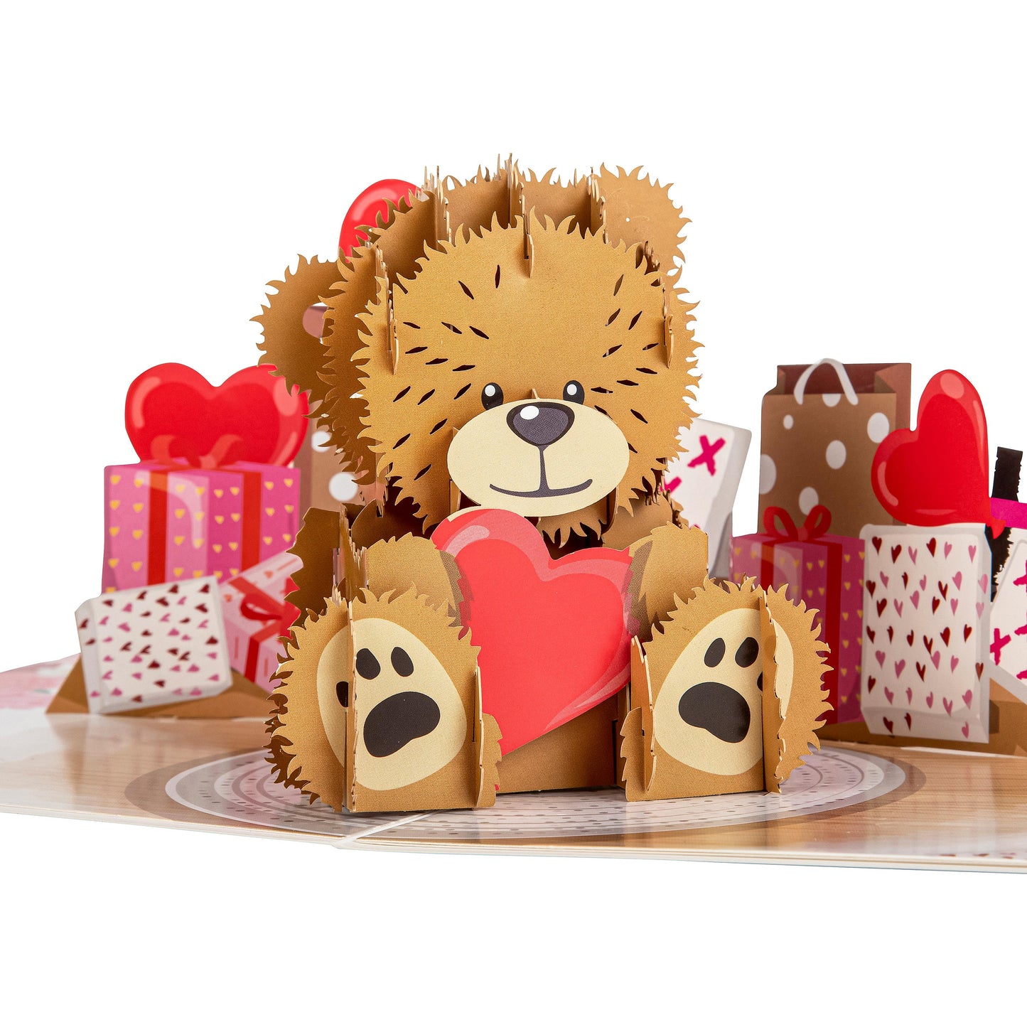 Love Bear Paper Pop Up Card