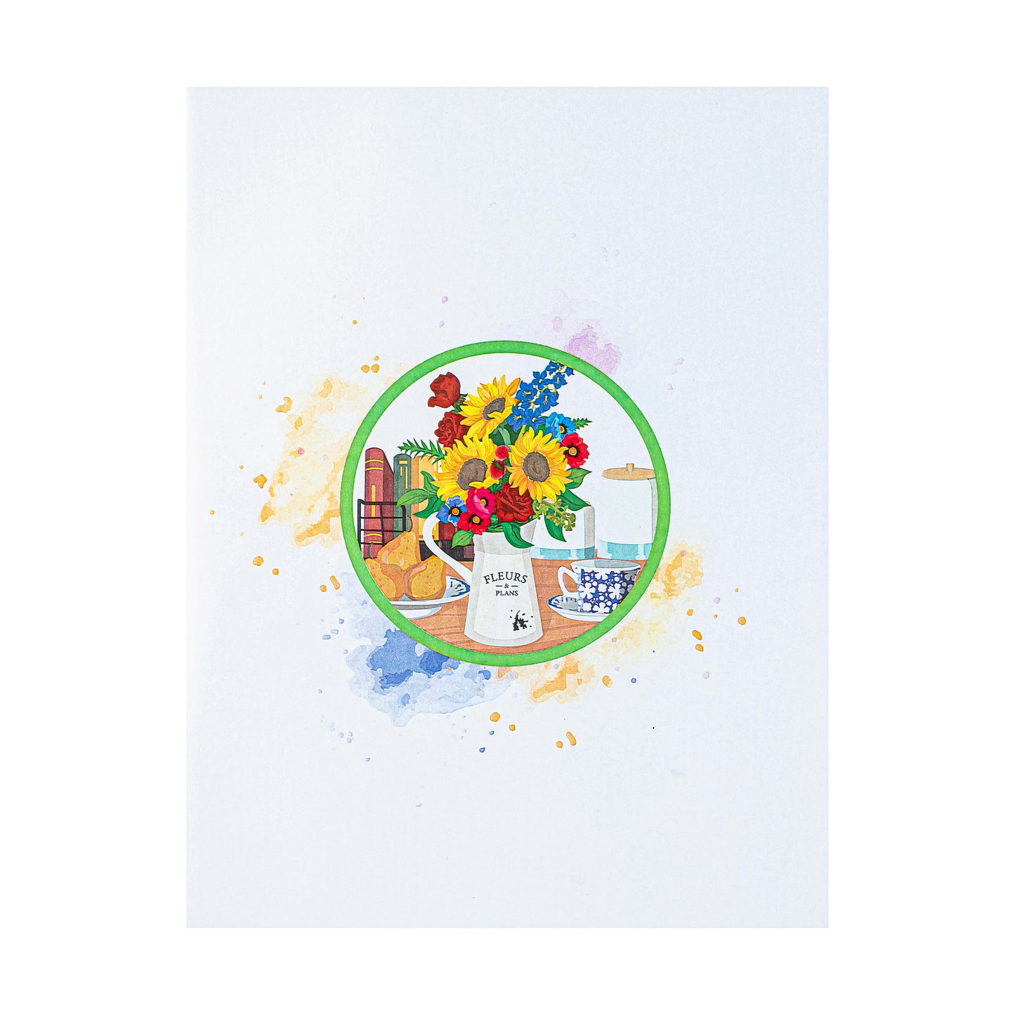 Sunflowers Paper Pop Up Card