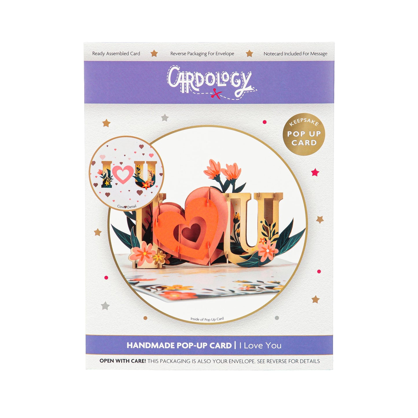 I Love You" Paper Pop Up Card