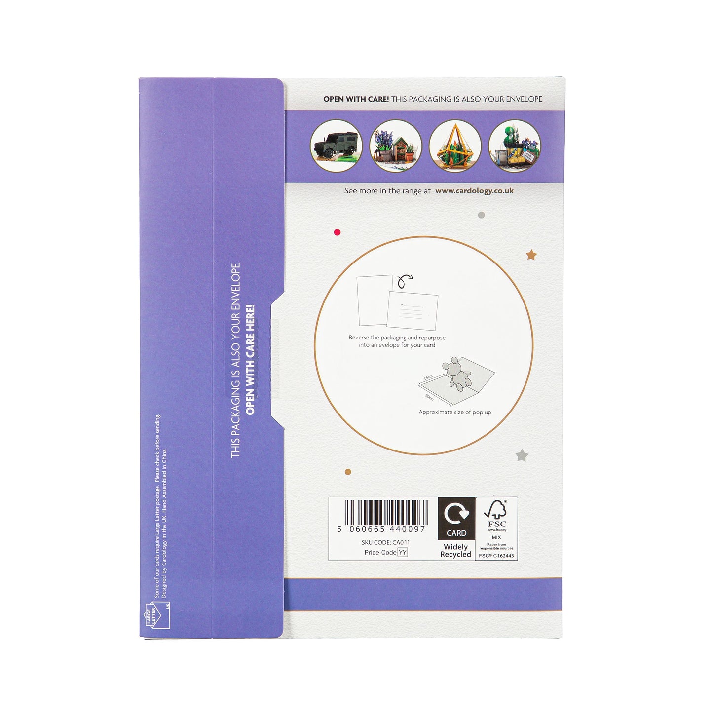 I Love You" Paper Pop Up Card