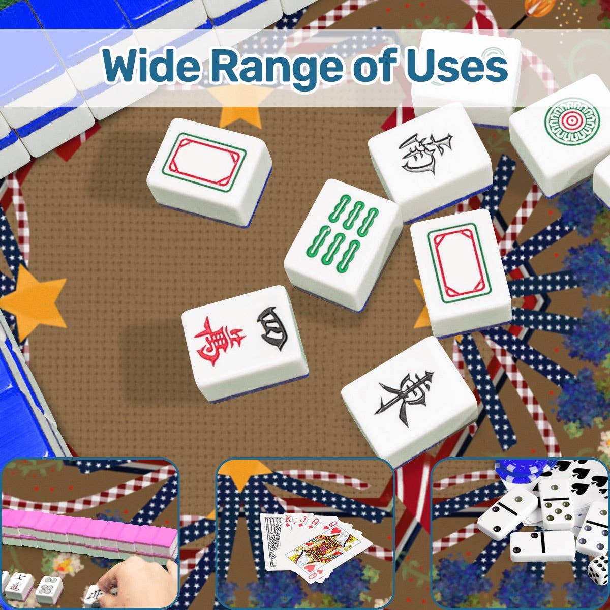 USA Patriotic Mahjong Mat