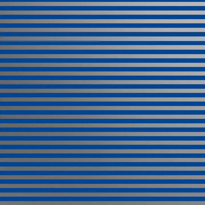 Gift Wrap - Blue Silver Stripe