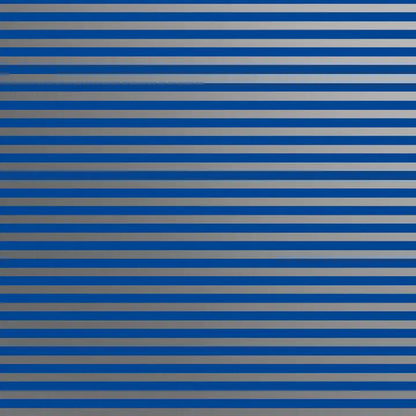 Gift Wrap - Blue Silver Stripe