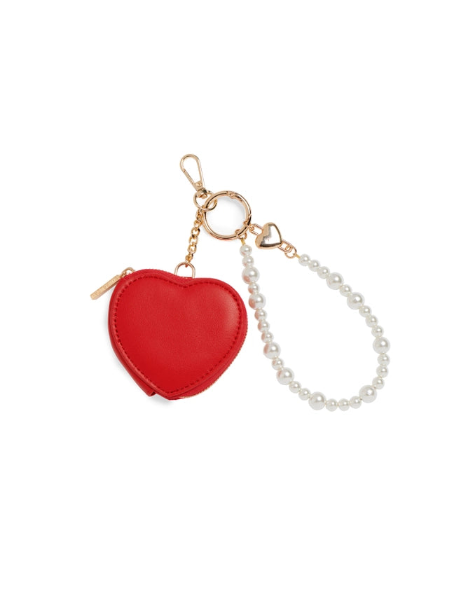 Heart Pouch Bag Charm & Key Ring