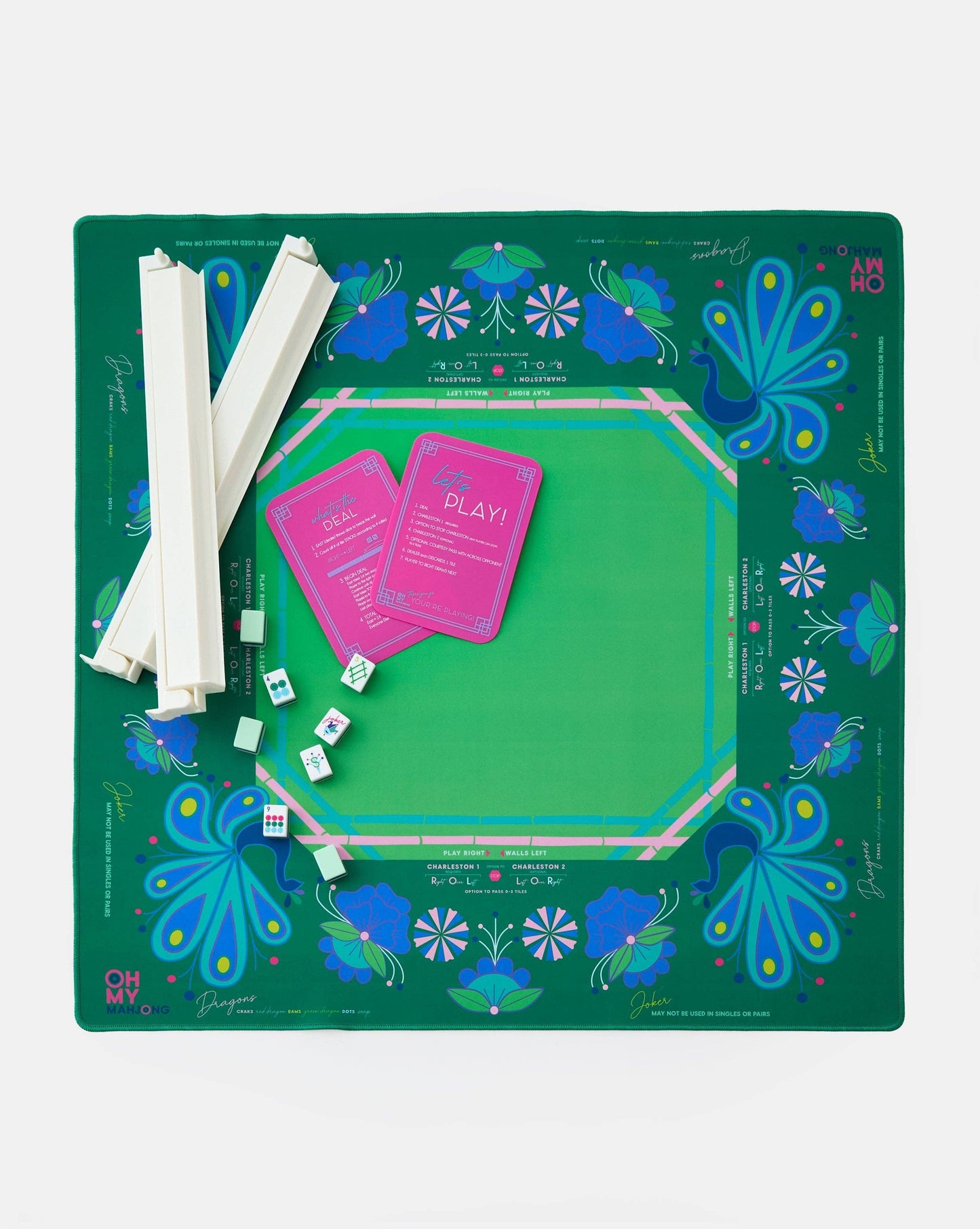 Mahjong Birdie Green Mat
