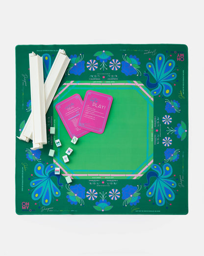 Mahjong Birdie Green Mat